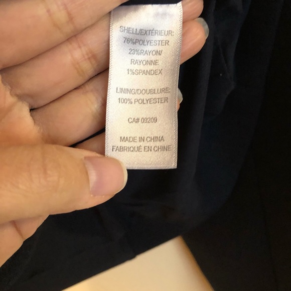 CLEO  | NAVY BLUE BLAZER, FULLY LINED, FRONT BUTTON CLOSURE: US 18 - Picture 4 of 15